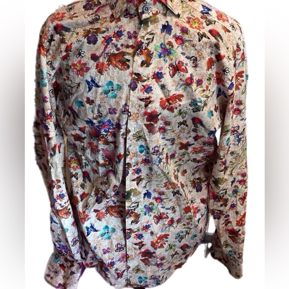 Gabano Spring Butterfly Casual Button Down M Fit Bought in Amsterdam Flowers - Picture 14 of 14